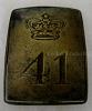 War of 1812 British 41st Regiment of Foot Cross Belt Plate